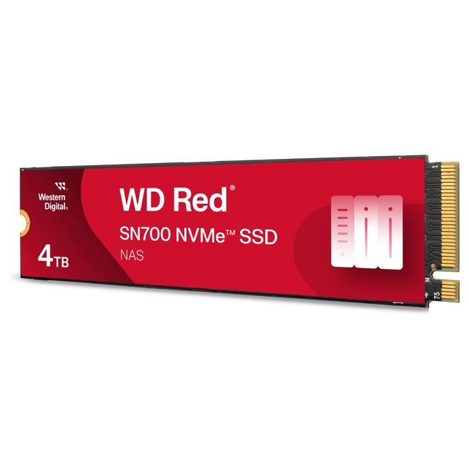 Vgradni SSD WD  M.2 Red SN700 NVMe 4TB M.2 2280 PCIe Gen3 8 Gb/s za naprave NAS 2