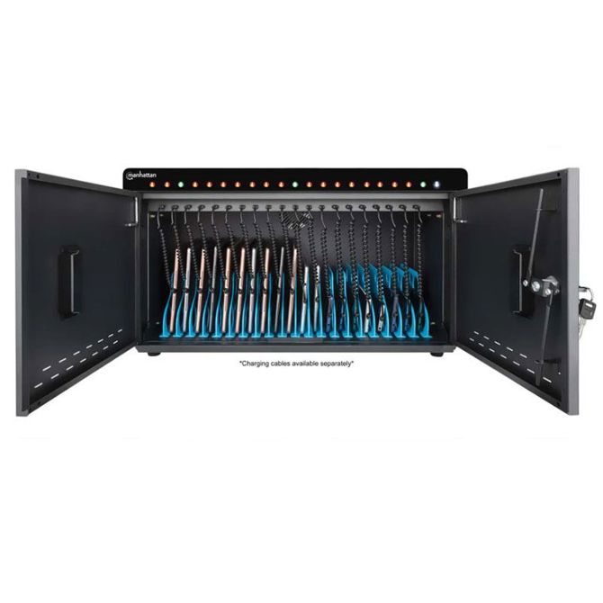 MANHATTAN 20-Port USB-C 360W 10,9 polnilna omara za tablice in telefone 3