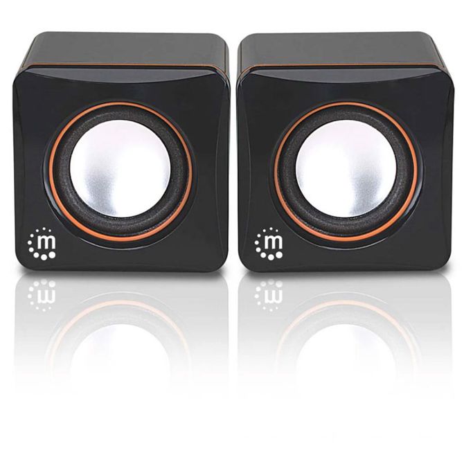 MANHATTAN 2600 2.0 6W USB 3.5mm črni zvočniki 2