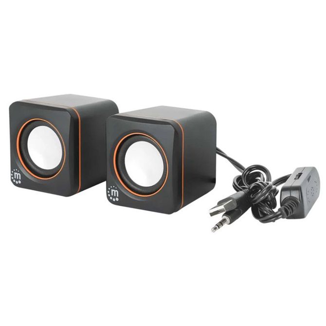 MANHATTAN 2600 2.0 6W USB 3.5mm črni zvočniki 5