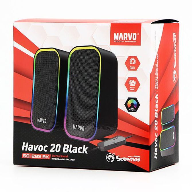 Marvo HAVOC 20BK (SG-285 BK) 6W, RGB gaming zvočnik 5