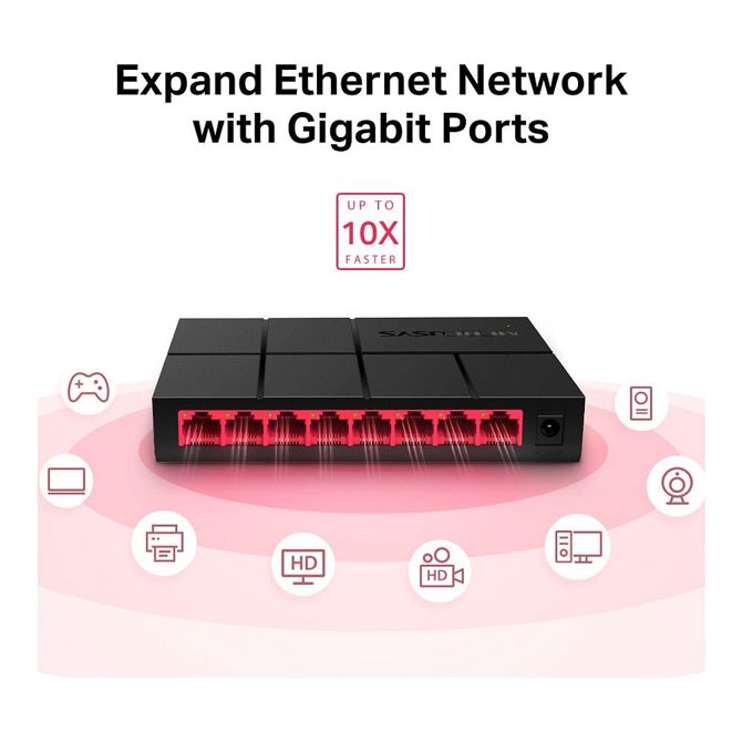 Mercusys MS108G 8-portno gigabitno namizno stikalo 5