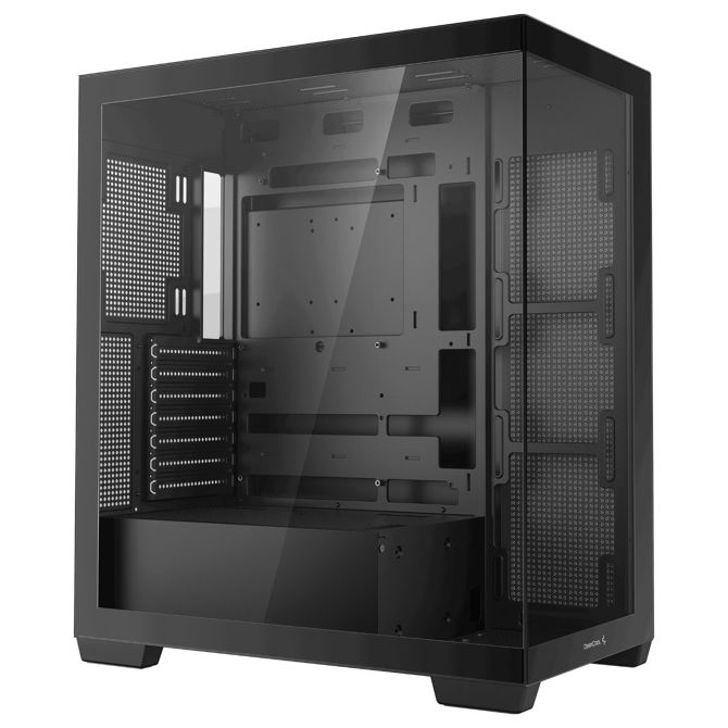 Ohišje za računalnike DeepCool CG580 Midi Tower, kaljeno steklo, podpora ATX, 360 mm radiator, črna 4