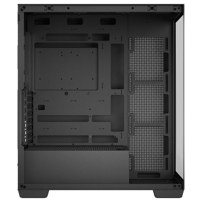 Ohišje za računalnike DeepCool CG580 Midi Tower, kaljeno steklo, podpora ATX, 360 mm radiator, črna 6