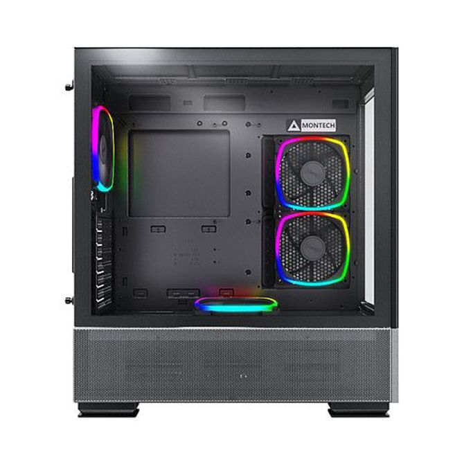Ohišje za računalnik Montech SKY TWO TG črna, Midi Tower, kaljeno steklo, ATX, RGB osvetlitev 3