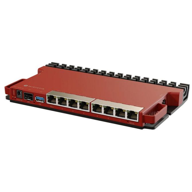 Koncentrator in stikalo MikroTik L009UiGS-RM 8x Gigabit LAN, 1x 2.5G SFP, ARM dvojedrni procesor, PoE-in/out, 1U rackmount 3