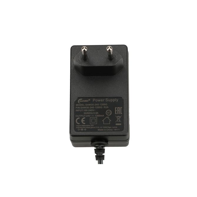 MikroTik SAW30-240-1200GR2A | Power supply | 24V, 1.2A, right angle plug 3