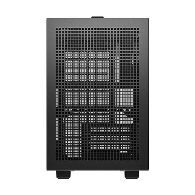 Računalniško ohišje DeepCool CH160 PLUS, Mini-ITX/Micro-ATX, kaljeno steklo, podpora 240 mm AIO, črne barve 5