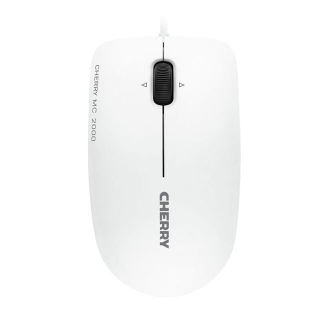 Miška Cherry JM-0600-0 / JM0600W IR LED, 1600 DPI, USB, ambidextrous, bela 2