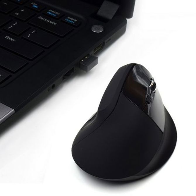 Miška Ewent Wireless Ergonomic Vertical - USB, črna, 1600 dpi 6