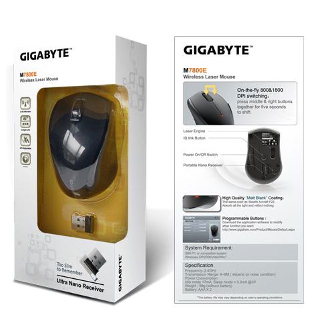 Miška GIGABYTE M7800e 4