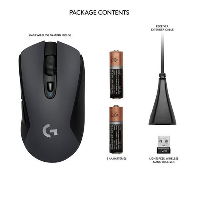 Miška Logitech G603 LIGHTSPEED Wireless Gaming, črna 4