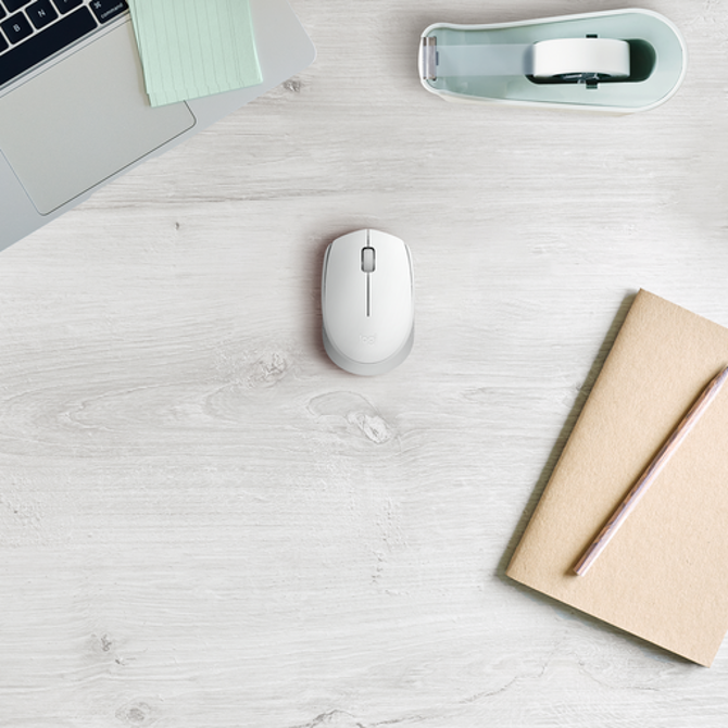 Miška Logitech M171 Wireless, bela 3
