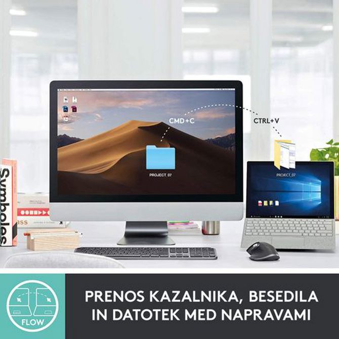 Brezžična bluetooth miška Logitech MX Master 3, grafitna barva 5