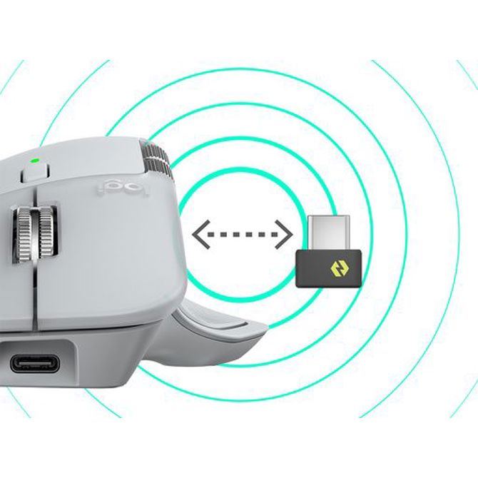Miška Logitech MX Master 4 (svetlo siva, Logi Bolt, Bluetooth, za Windows/macOS/Linux/ChromeOS/iPadOS/Android) 6