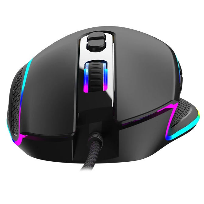 Modecom Volcano Veles RGB M-MC-VELES-100 črna igralna miška 5