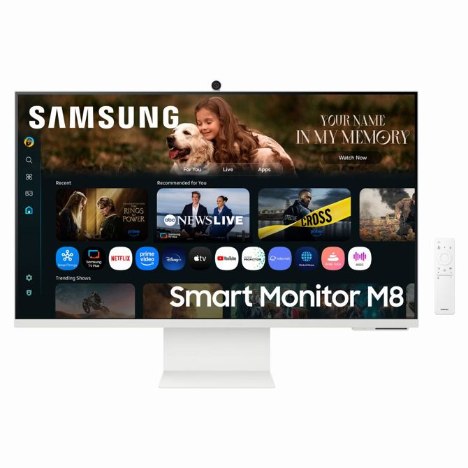 Monitor Samsung S32FM801UU (80 cm (32), bel, UltraHD/4K, VA, HDMI, USB-C, zvočniki) 2