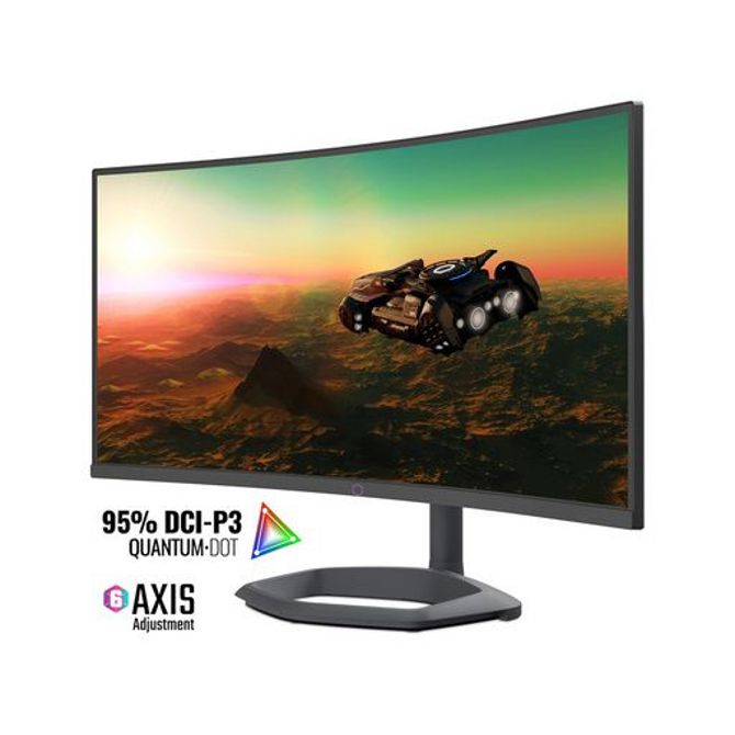 Monitor Cooler Master GM34-CWQ2, 34'' (87 cm) UWQHD VA 180Hz, HDR400, Ukrivljen, 2xHDMI, DisplayPort, USB-C DP Alt, zvočniki, 3
