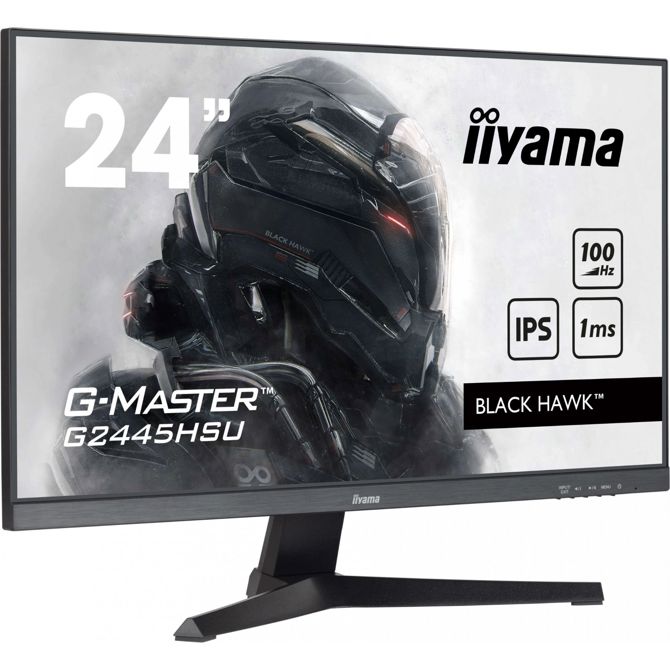 Monitor Iiyama G2445HSU-B2, 60,5 cm (23,8), 1920 x 1080 FHD, 16:9, IPS, 300 cd/m2, 1 ms, črn 2