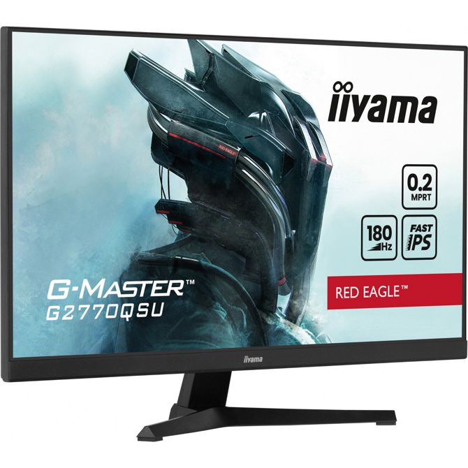 Monitor Iiyama G-Master G2770QSU-B6 68,6 cm (27'), 2560x1440 (QHD), IPS, 400cd/m2, 16:9 WQHD FastIPS 0,2ms 180Hz HDMI DP USB-Hub zvočnik črna 5