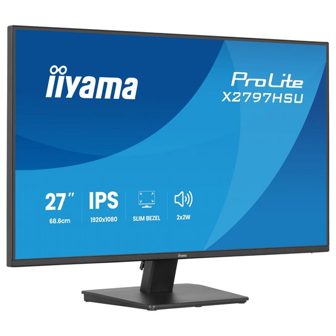 Monitor Iiyama ProLite X2797HSU-B1 27, IPS, Full HD, 120Hz, HDMI/DP/USB, zvočniki 2