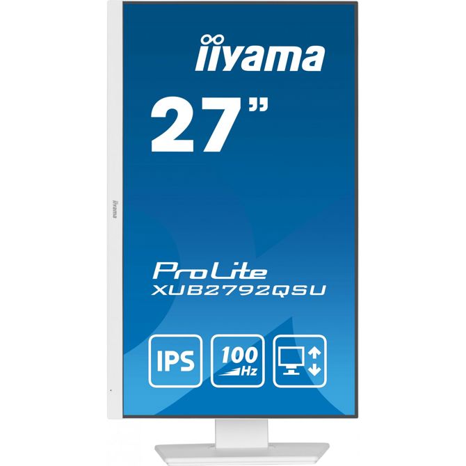 Monitor IIYAMA ProLite XUB2792QSU-W6 68,5cm (27) 100Hz 2K IPS LED LCD HDMI/DP zvočniki, bela 2