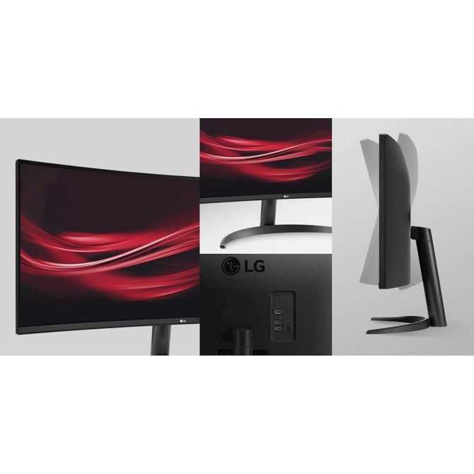 Monitor LG 34WR50QC-B UltraWide, 34'', VA , 21 : 9, 3440 x 1440, 100 Hz, 2 x HDMI, DP 4