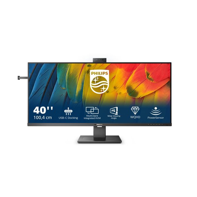 Monitor Philips 40B1U5601H 100,30 cm (39,5), 300 cd/m2, 4ms, 21:9, UltraWide s priključno postajo USB-C (100W), črna 2