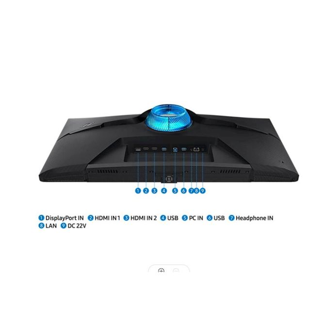 Monitor Samsung Odyssey G7 S32BG700EU 81,28 cm (32), 3840x2160 (4K UHD), 350cd/m2, 16:9, 1ms, IPS, HDMI, 2xDisplayPort VESA Pivot Speaker 144Hz, črna (LS32BG700EUXEN) 4