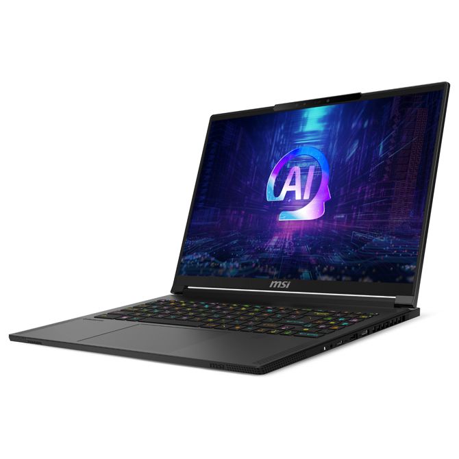 Prenosnik MSI Stealth A16 AI+ A3XWHG-044R AI 9 HX 370 RTX 5070 Ti 32GB DDR5 2TBSSD/DE/W11H črna 2