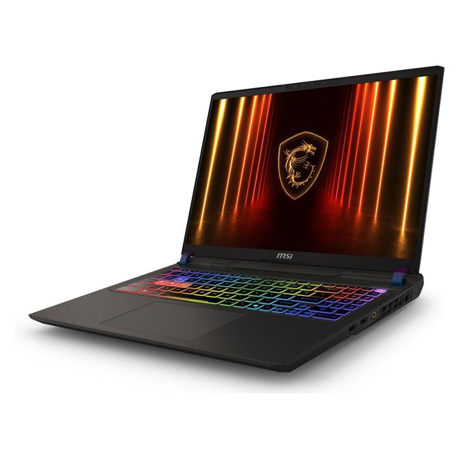 Prenosnik MSI Vector 16HX AI A2XWHG-074 (siva, Intel Core? Ultra7 255HX, NVIDIA GeForce RTX 5070Ti, 16 GB DDR5, 512 GB (512 GB SSD)DE/, Windows 11 Home) 2