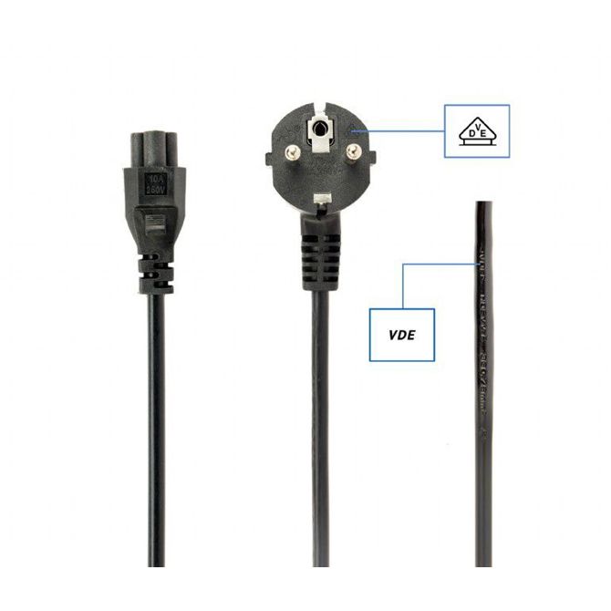 Napajalni kabel za prenosni računalnik 3m črn Gembird PC-186-ML12-3M 3
