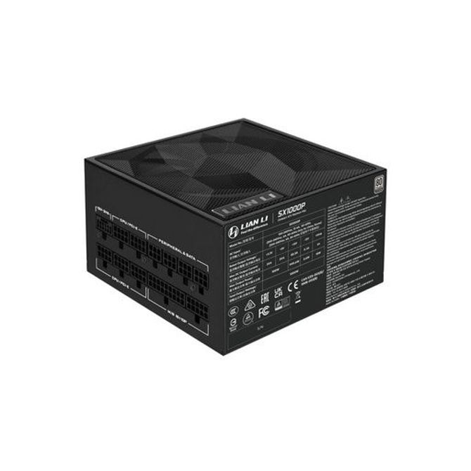 Napajalnik ATX Lian Li SX 1000W, 80PLUS Platinum, PCIe 5.1, ATX 3.1, Modularen, črn, SX1000P 5