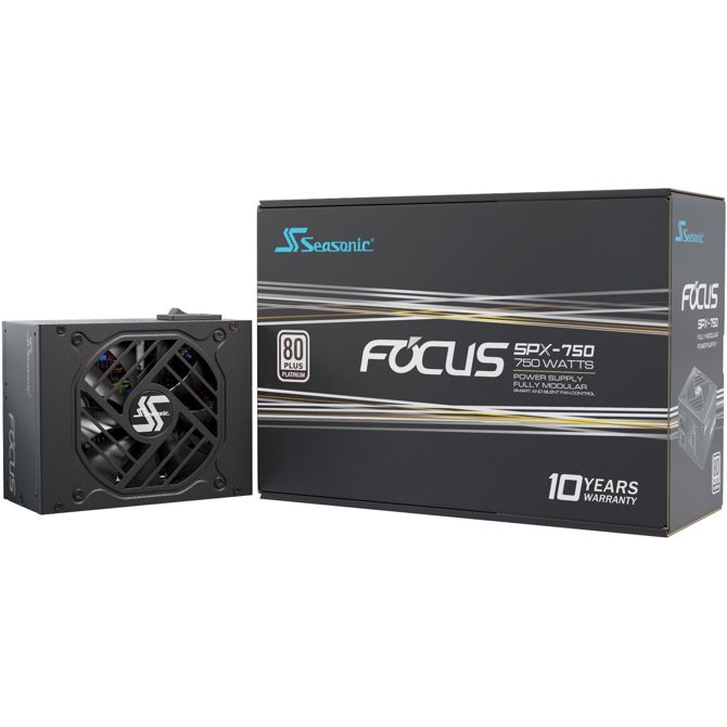 Napajalnik Seasonic FOCUS SPX-750, 750 W, 80 PLUS Platinum, 4x PCIe, modularen, črn 6