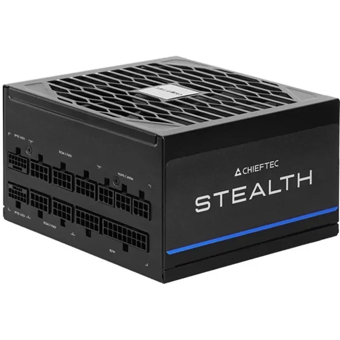 Napajalnik za računalnik Chieftec Stealth 1200W (črn, 2x 12-pinski visokozmogljiv grafični procesor, 3x PCIe, upravljanje kablov, 1200 W) 2