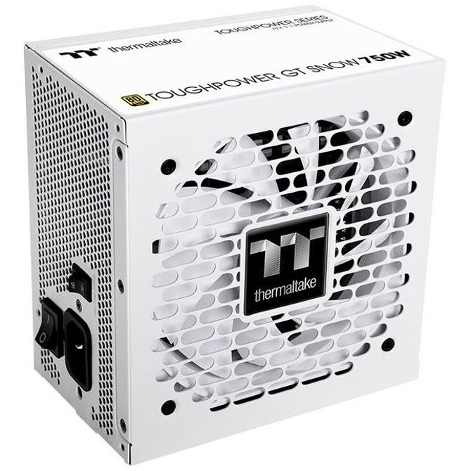 Napajalnik za računalnik Thermaltake Toughpower GT Snow 750W (bel, 1x 12-pinski visokozmogljiv grafični procesor, 4x PCIe, upravljanje kablov, 750 W) 2