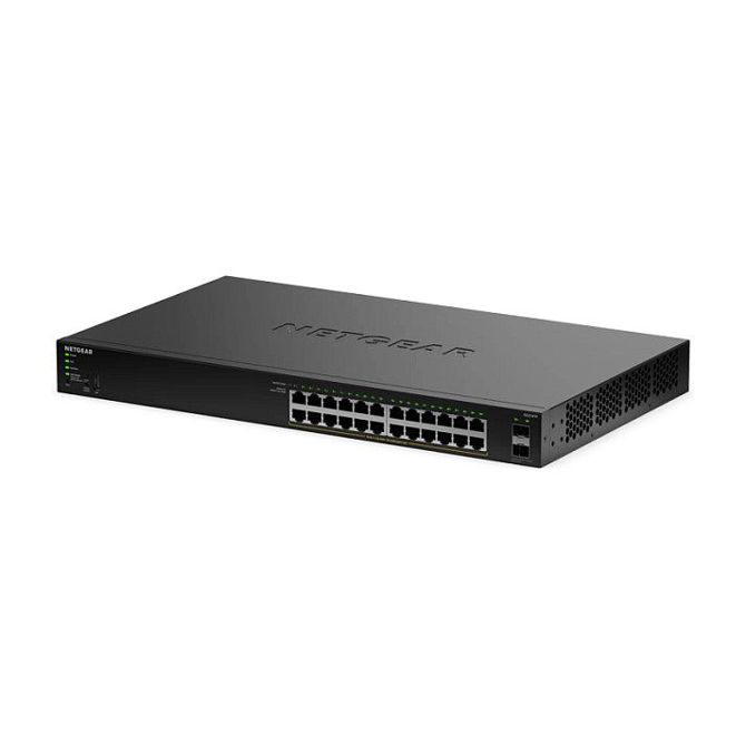NETGEAR GS324TPv2 - stikalo - 2+/L3 Lite - pametno - 24 x 10/100/1000 (PoE+) + 2 x SFP - montažna letev za rack - PoE+ (190 W) 3