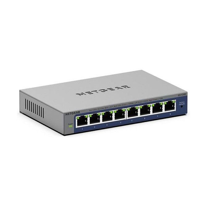 Stikalo NETGEAR stikalo 8x GE GS108E-400EUS neupravljano Plus 2