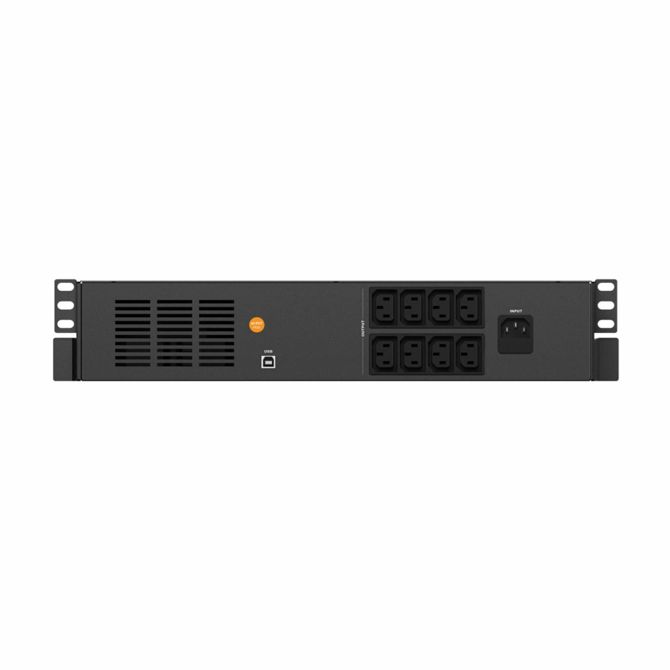 UPS brezprekinitveno napajanje nJoy Code 1000, 1000 VA, 600 W, line-interactive, 8x IEC C13, Rack 2U, LCD zaslon 2
