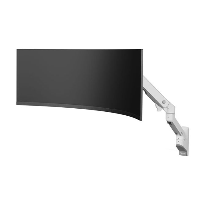 Nosilec za monitorje Ergotron HX bel, za ukrivljene monitorje 1000R, VESA 75x75/100x100, nosilnost 17 kg, nastavljiva višina, vijačna ali vpenjalna pritrditev 2