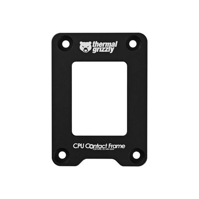 Nosilec za monitor Thermal Grizzly CPU Contact Frame črn, za Intel 13./14. gen, LGA1700, anodiziran aluminij, pritrditev z vijaki 2