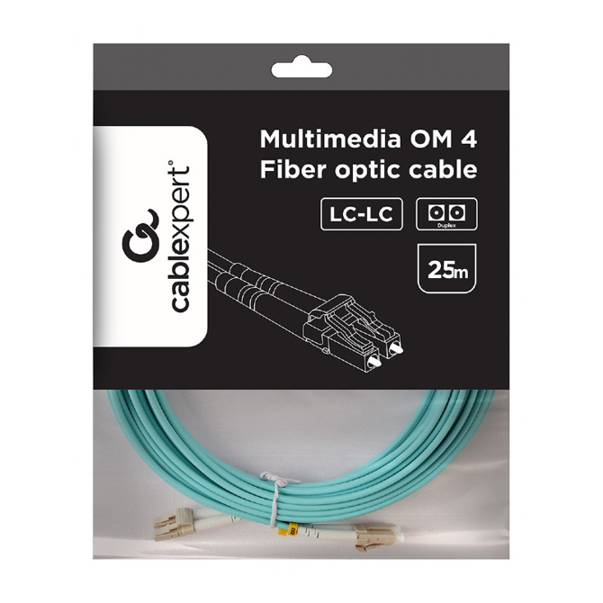 Optični kabel LC - LC Multimode Duplex OM4 50/125 25m 4