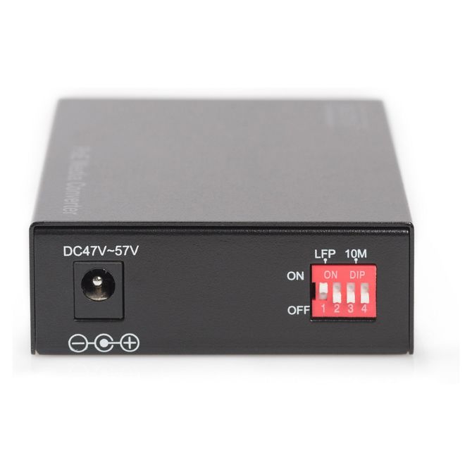 Optični pretvornik Digitus Gigabit PoE RJ45/SC MM, 1x RJ-45, 1x SC, doseg 0,5 km, napajanje PoE 5
