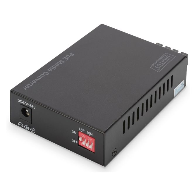 Optični pretvornik Digitus Gigabit PoE RJ45/SC MM, 1x RJ-45, 1x SC, doseg 0,5 km, napajanje PoE 6
