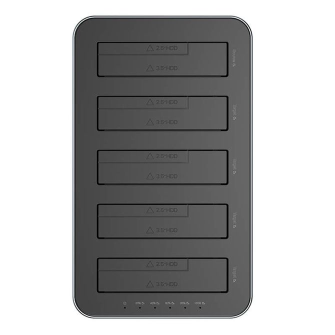 Priključna postaja Orico za 2,5" / 3,5" HDD / SSD, 5Gbps, USB-C v USB-C/A s funkcijo kloniranja (črna) 20244412 3