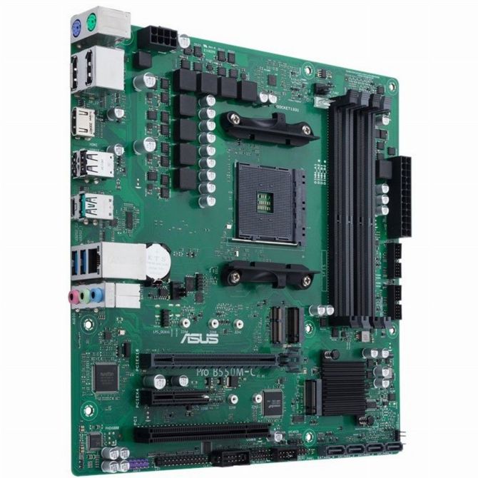 Osnovna plošča Asus PRO B550M-C/CSM Micro ATX, AM4, DDR4, 2x M.2, USB-C 2