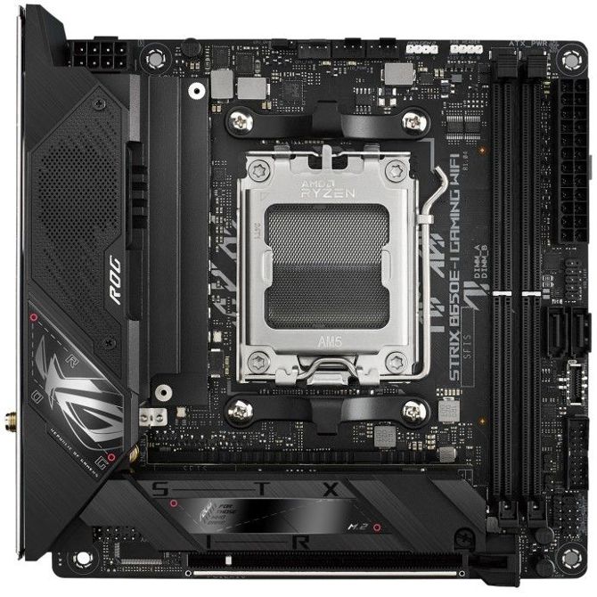 Osnovna plošča Asus ROG STRIX B650E-I GAMING WIFI, AM5, Mini-ITX, DDR5, Wi-Fi 6E, črna 4