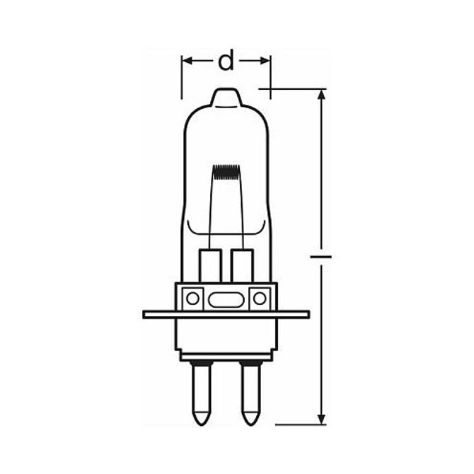 Osram halogenska nizkonapetostna žarnica z žarilno nitko 30W 12VPG22 30X1 2