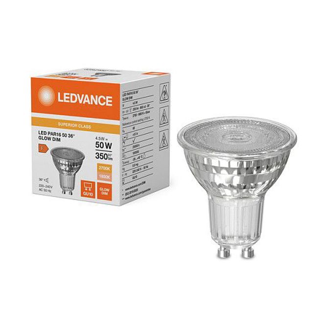 Osram PAR165036 GLD 4.5W 827 GU10 S LED reflektorska sijalka 350 lm 1800-2700K GU10 zatemnljiva 5