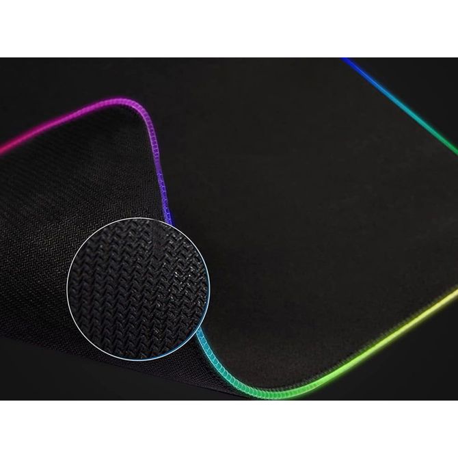 Osvetljena LED RGB računalniška podloga za miško in tipkovnico 35x25cm 6